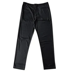 Elastic Four Seasons Trousers with Button for Men Casual Outdoor Business Men's Trousers Comfortable Straight Leg Outdoor Trousers Plain Straight Casual Trousers Long Loose House Trousers,