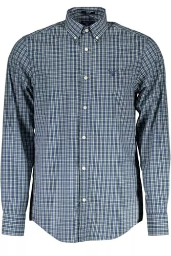 Ele Long-Sleeved Button-Down Green Men's Shirt, Green, S