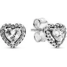 Elevated Heart Stud Earrings