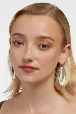 Elika Layer Enamel Drop Earrings