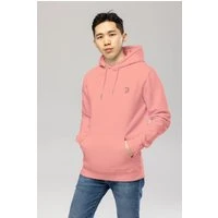 Embroidered Logo Hoodie Canyon Pink S Hoodie Tops Unisex Genderless Sustainable