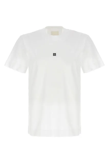 Embroidered logo T-shirt - White/Black