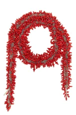 Embroidered Scarf Necklace Size U