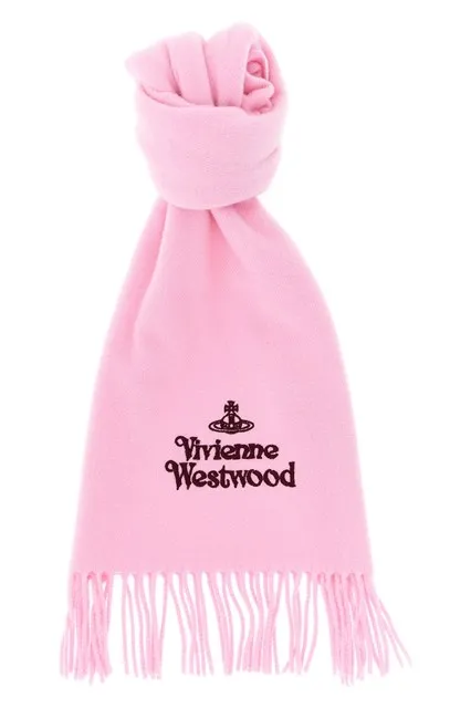 Embroidered scarf - Pink