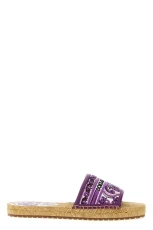 Embroidery espadrilles Purple Size