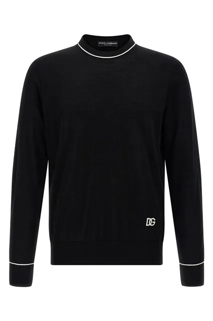 Embroidery sweater - Black