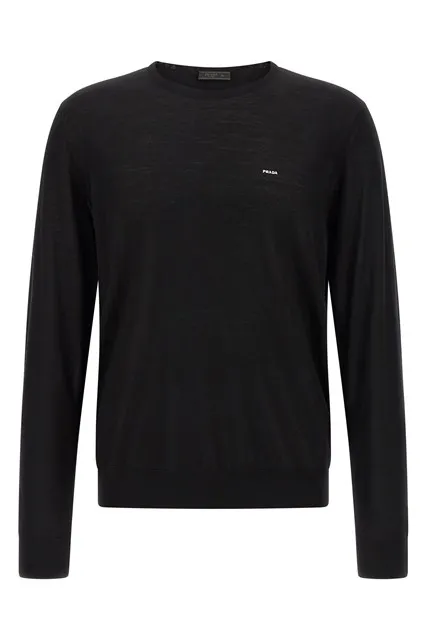 Embroidery sweater - Black