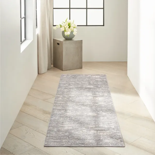 Enchanting 03 Grey Beige 221cm x 69cm Rug