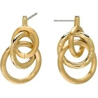 Encircle Gold IP Stud Earrings