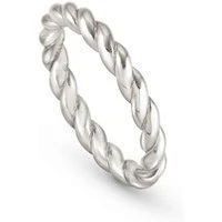 Endless Silver Rope Ring Size 55 - Ring Size 55