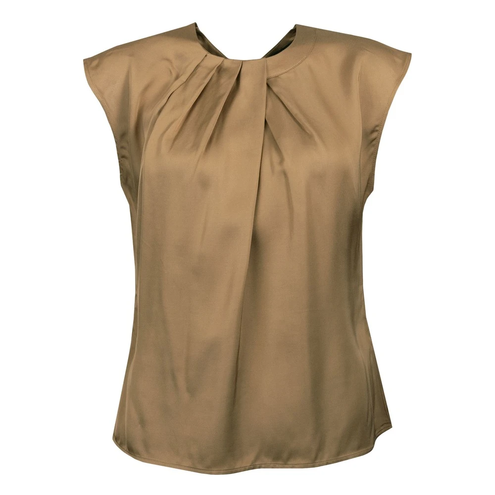 Ennis Satin Neck Detail Top