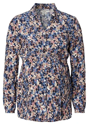 ESPRIT Women's Blouse Nursing Long Sleeve Allover Print, Blue-300, 10