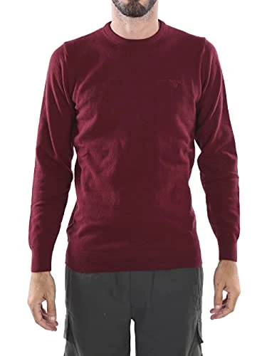 Essential Lambswool Crew Neck Sweater Ruby