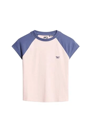 Essential Logo Raglan Slub Tee C4-Basic Non-Printed T Shirt (W), Women-Outerwear, 16 (XL)