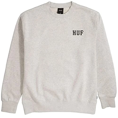 Essentials Classic H Crew Neck Sweatshirt, Athletic Heather, Small