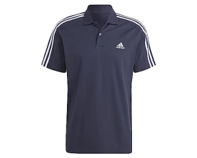 Essentials Piqué Embroidered Small Logo 3-Stripes Polo Shirt Polo Shirt (Short Sleeve) Men