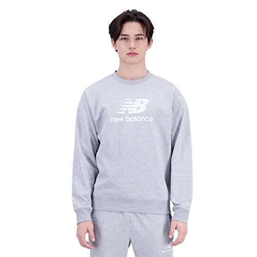 Essentials Stacked Logo French Terry Crewneck Sweatshirt S