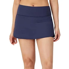 Essentials Tie Break Skirt - Navy, Navy, S