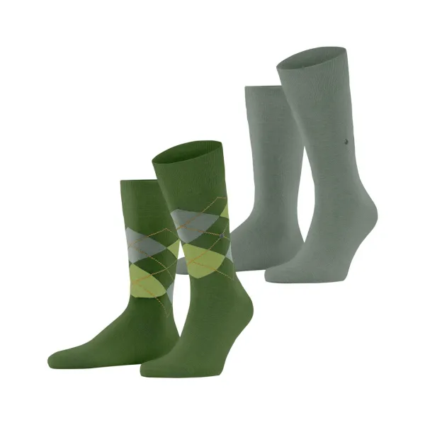 Everyday Argyle Mix -Pack Men Socks - Green