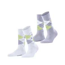 Everyday Argyle Women Socks - White