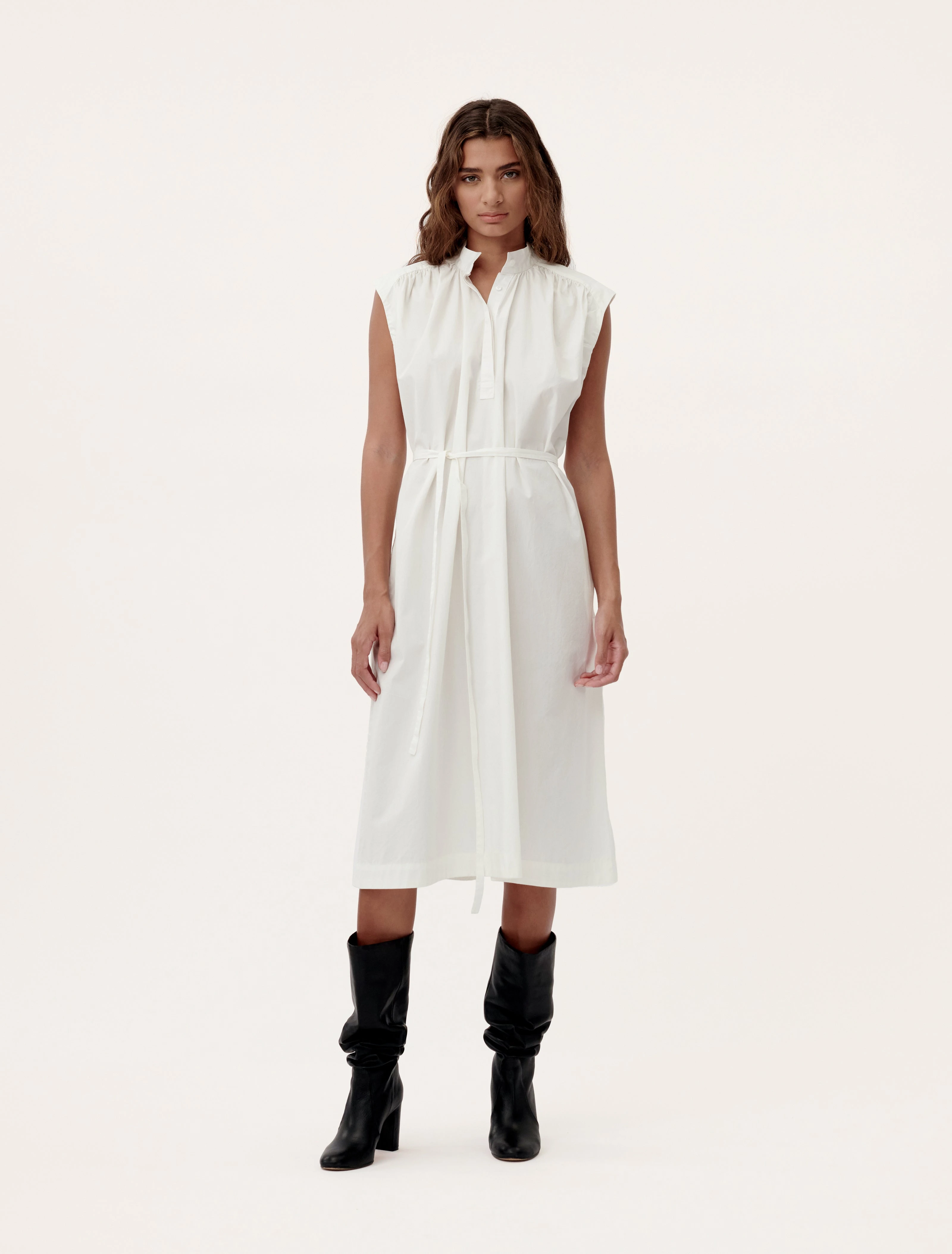 Evia Dress in Whisper White
