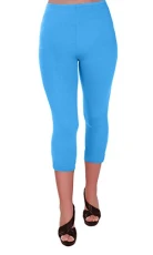 EyeCatch Plus - Ripley Womens Stretch Ladies Gym Yoga Active Casual Sports Crop Leggings 3/4 Capri Pants Turquoise 20/22 EyeCatch Plus - Ripley Womens Stretch Ladies Gym Yoga Active Casual Sports Crop Leggings 3/4 Capri Pants Turquoise 20/22