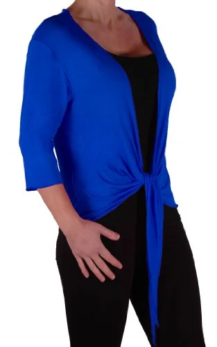 EyeCatch - Rivera Mid Length Womens Shrug Wrap Cardi Royal Blue Size 20