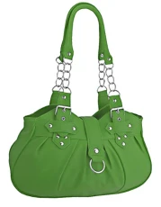 EyeCatchBags - Huron Faux Leather Womens Shoulder Bag Handbag Apple Green EyeCatchBags - Huron Faux Leather Womens Shoulder Bag Handbag Apple Green