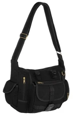 EyeCatchBags New York Cross Body Messenger Canvas Shoulder Bag Black EyeCatchBags New York Cross Body Messenger Canvas Shoulder Bag Black