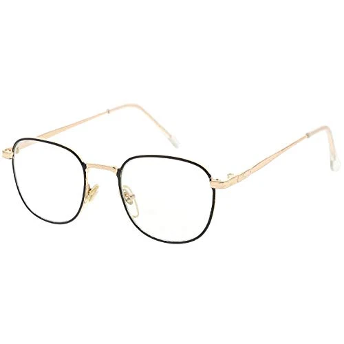 eyewear | Glasses mod. BREAKING BAD - neutral eyeglasses - GOLD + BLACK