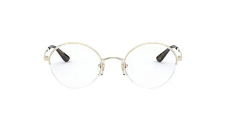 Eyewear Women's Vo4162 Oval Prescription Eyewear Frames, Pale Gold/Demo Lens