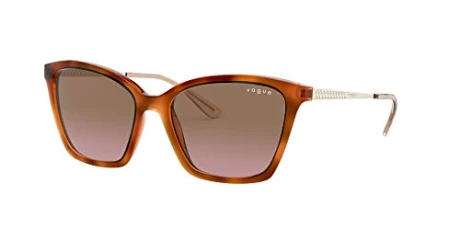 Eyewear Women's Vo5333s Sunglasses, Habana Clara/Rosa Gradiente Café, 57