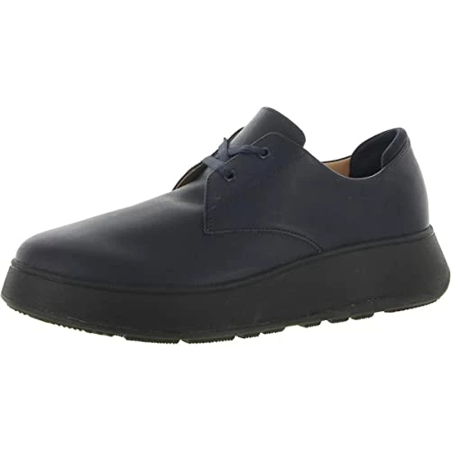 F-Mode Leather Flat Lace Up Derbies Midnight Navy (Size 37) Midnight Navy 37, Midnight Navy, 5 UK