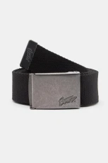 Fabric Belt With Stwd Buckle - Black