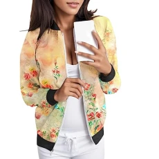 Face Rain Jacket Women Nice Winter Coats Mothers Day Gifts Spring Coat for Womens Suitable Daily Jackets Lightweight Zip Up Jacket Floral Print Coat Stand Collar Short Sports Outwear Clearance Store