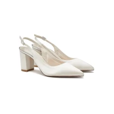 Faith Ivory Wide Fit Wedding Slingbacks, 6.5