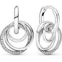 Family Always Encircled Hoop Earrings