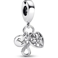 Family Infinity Triple Dangle Charm