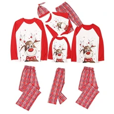 Family Matching Christmas Pyjamas Set Xmas Pjs 2Pcs Nightwear Sleepwear Top + Pants for Women Men Boys Girls Dog (3 Years, Red - Kids) Family Matching Christmas Pyjamas Set Xmas Pjs 2Pcs Nightwear Sleepwear Top + Pants for Women Men Boys Girls Dog (3 Years, Red - Kids)