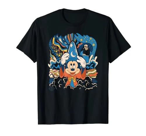 Fantasia Mickey Mouse Sorcerer’s Apprentice Retro T-Shirt