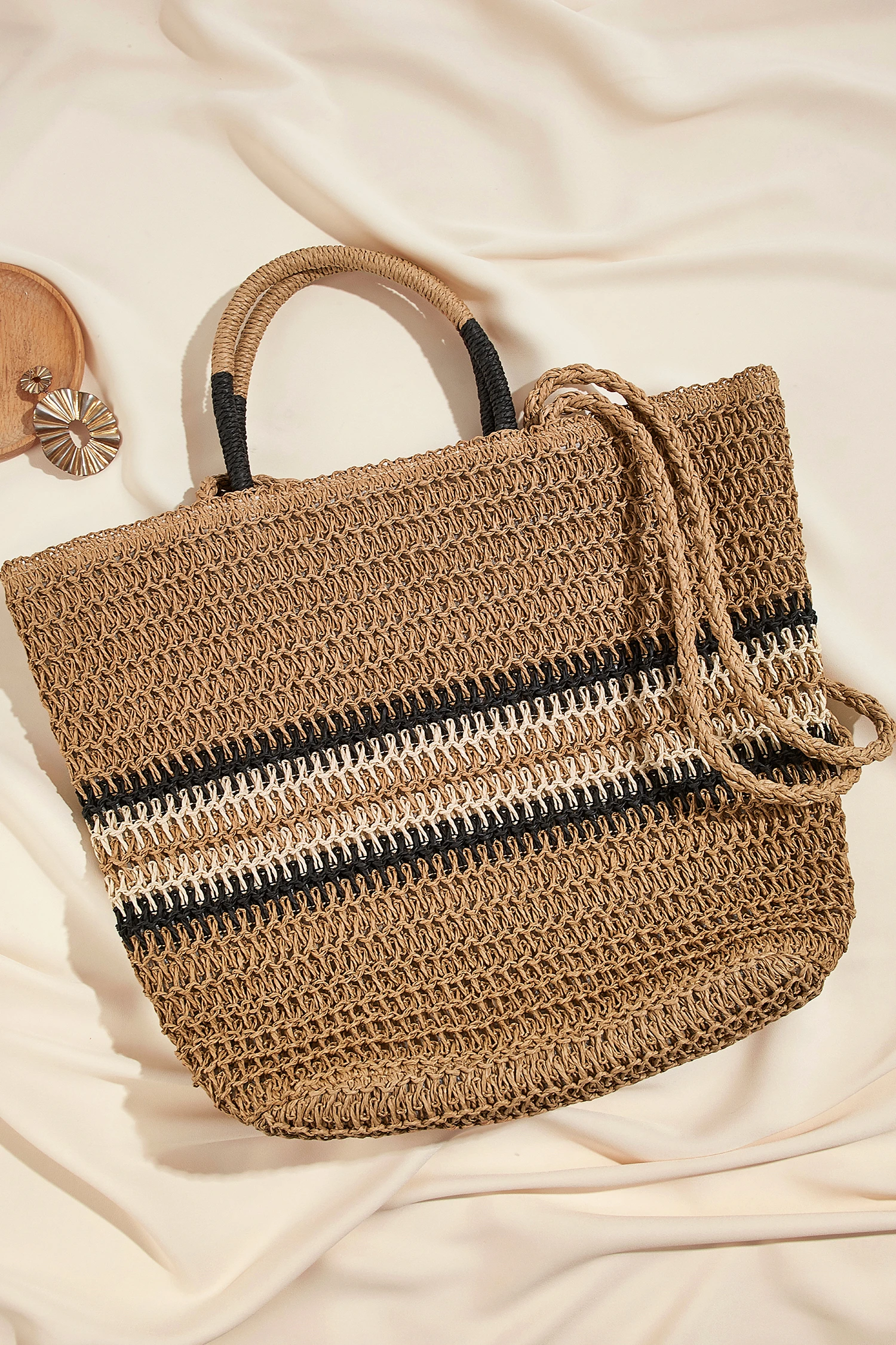 Farmers Market Straw Bag - Neutral