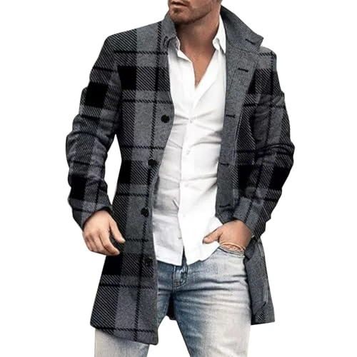 Fashion Coats Sale Denim Jackets Men UK Mens Flying Jacket Knee Length Coat Men Cotton Bomber Jacket Coat Trench Wool Men Korean Jacket Clearance Black