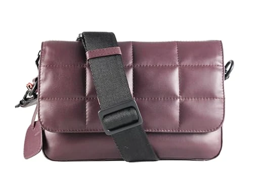 Fashion Small Crossbody Bag for Women - Leather Crossbody Bag - Women's Shopper Bag - Padded Shoulder Bag - Casual Daily and Party Bags - Measures 24x15x8cm, burgundy, 24x15x8cm