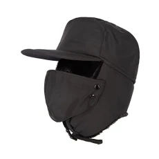 Faux Fur Bleriot Trapper Hat - Black - L/XL