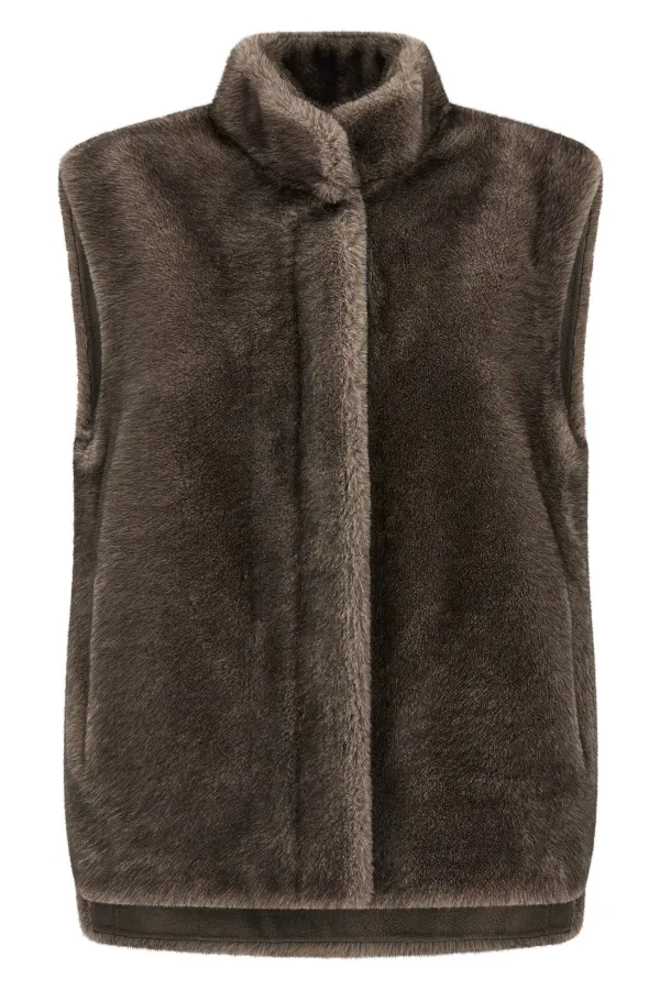Faux Fur Vest - XS