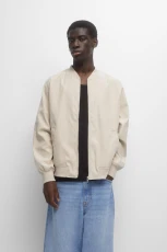 Faux Suede Bomber Jacket and