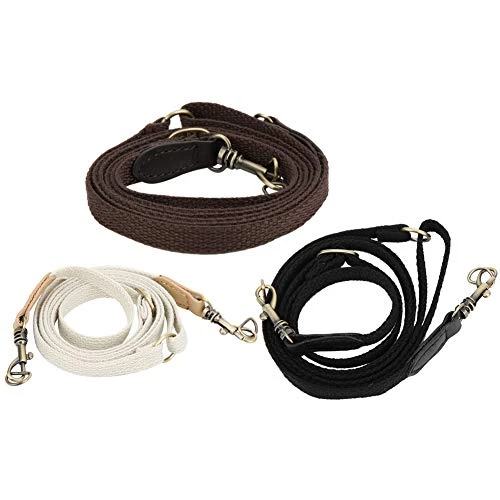 Fdit 48Inch Shoulder Strap Replacement Leather Ribbon Bag Strap Purse Strap with Antique Copper Buckles for Refreshing Bags Wallets Belts Bag Accessories(Brown)