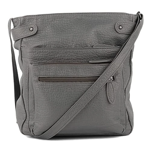 Felicity Womens Grey Cross Body Bag - Size 1 UK - Grey