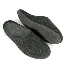 Felt Slippers, Lightweight Felt Slippers with Strong Felt Outsole, Cosy Slippers for Everyday Use,