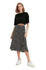 FeMan Midi A-line Regular fit Knit Skirt Schwarz FeMan Midi A-line Regular fit Knit Skirt Schwarz
